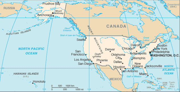 Map of United States